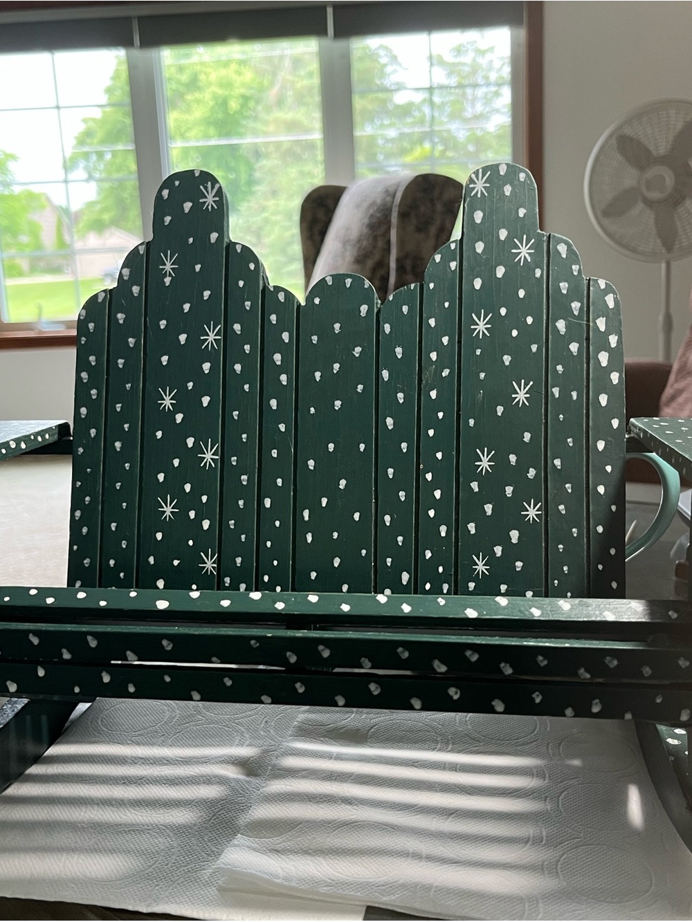 Wooden Rocking Loveseat
